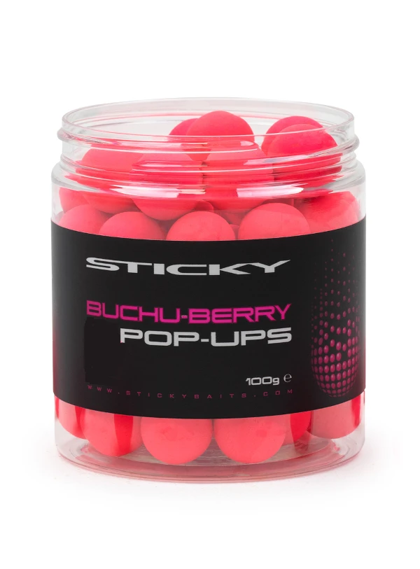 Sticky Baits Buchu-Berry Pop-Ups 12mm 100gr Pot 1 Sticky Baits Buchu-Berry Pop-Ups 12mm 100gr Pot