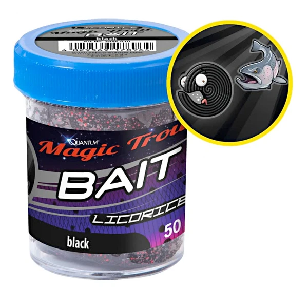 Magic Trout Trout Bait Taste Black Lakritz 50g 1 Magic Trout Trout Bait Taste Black Lakritz 50g